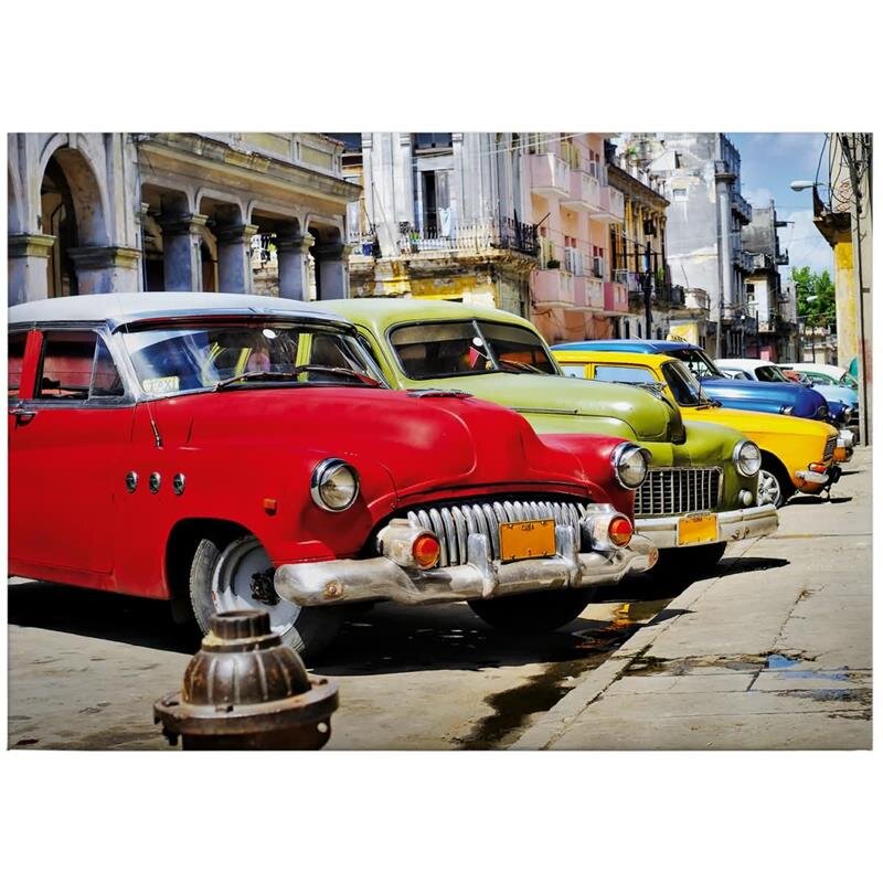 A.S. Création Leinwandbild Cuba Cars Größe 70cm x 50cm