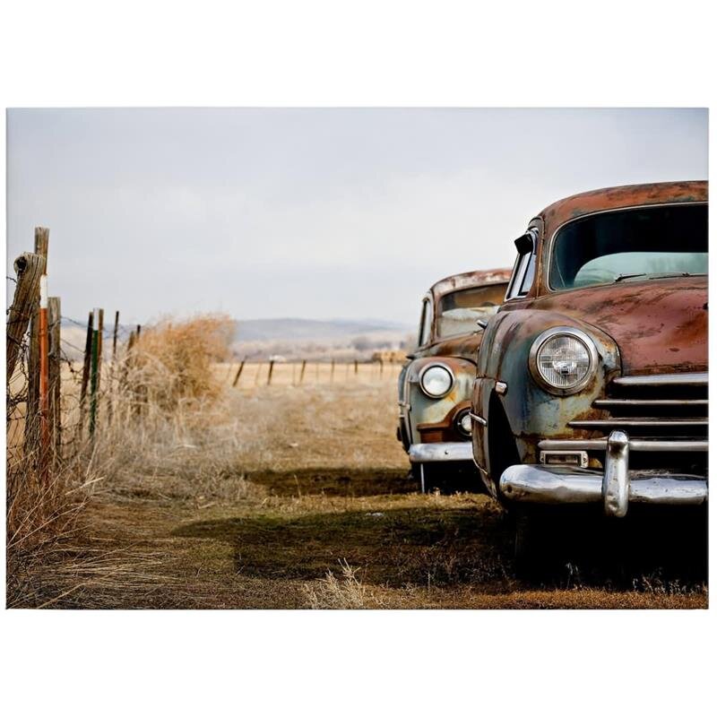 A.S. Création Leinwandbild OldRustedCars Größe 70cm x 50cm