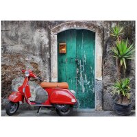 A.S. Cr&eacute;ation Leinwandbild Red Scooter...