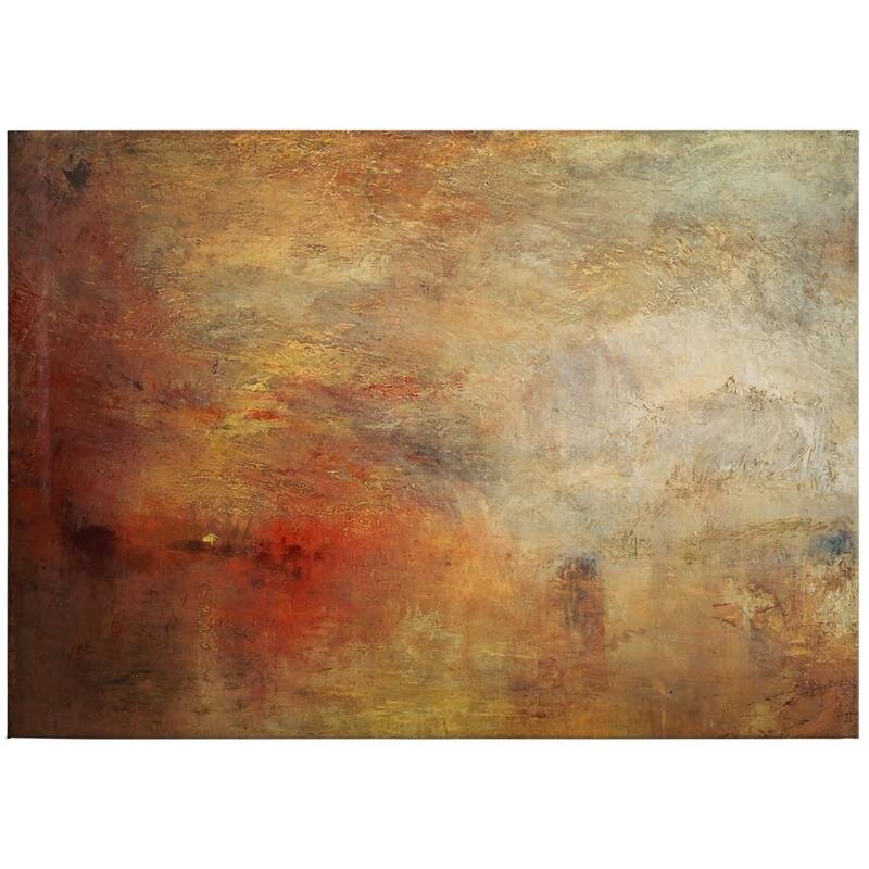 A.S. Création Leinwandbild SunsetAboveSea Größe 70cm x 50cm