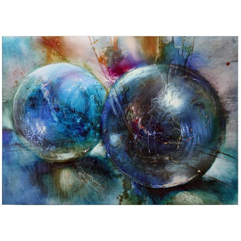 A.S. Création Leinwandbild Blue Mud Größe 70cm x 50cm