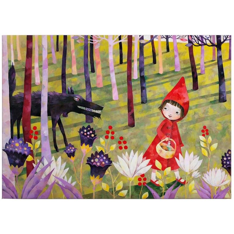 A.S. Création Leinwandbild Riding Hood Größe 70cm x 50cm