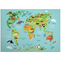 A.S. Cr&eacute;ation Leinwandbild Animal World...