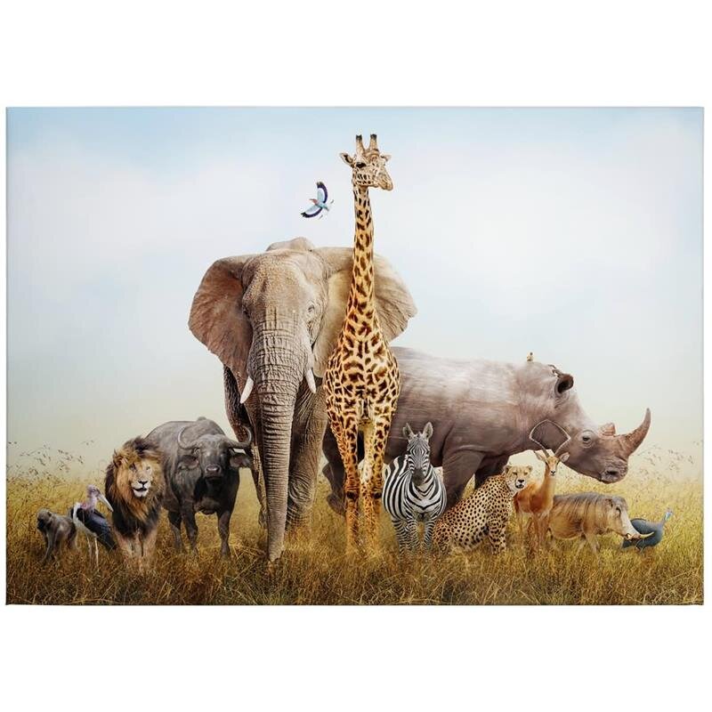 A.S. Création Leinwandbild African Animals Größe 70cm x 50cm