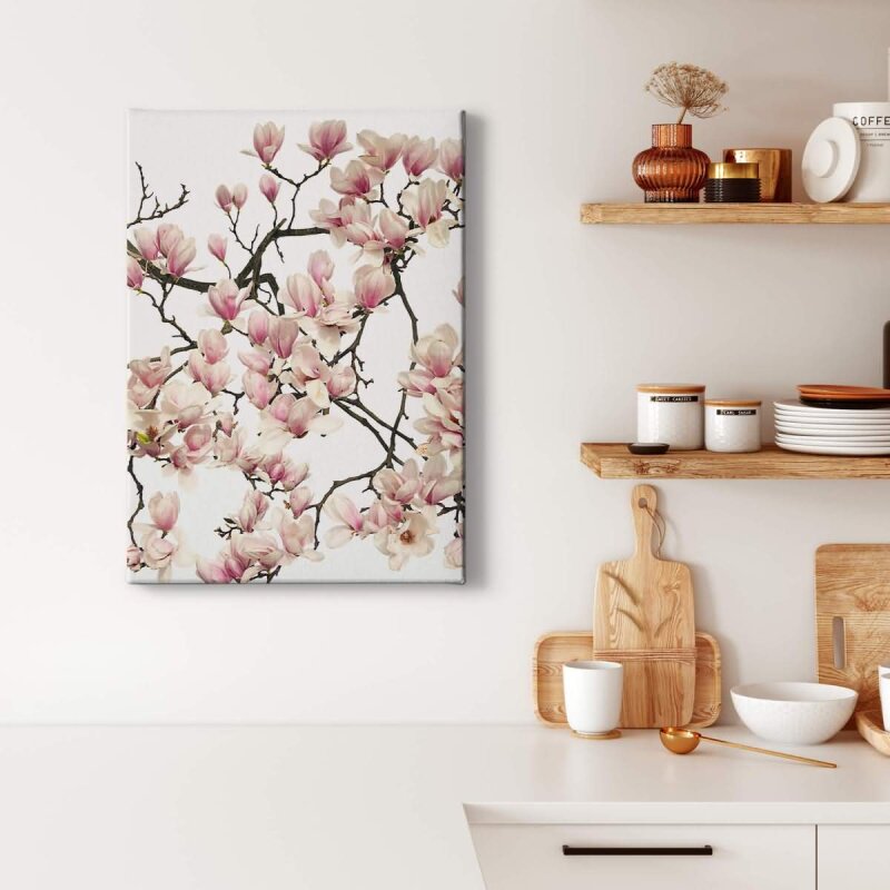 A.S. Création Leinwandbild Flora Magnolia Größe 50cm x 70cm