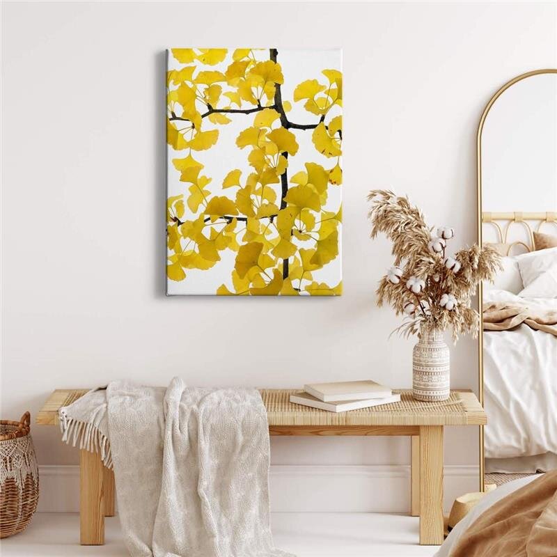 A.S. Création Leinwandbild Flora Ginko Größe 50cm x 70cm