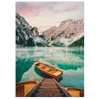A.S. Cr&eacute;ation Leinwandbild Lago di Braies...