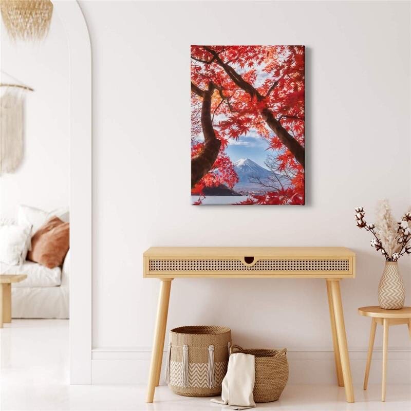 A.S. Création Leinwandbild Red leaves Größe 50cm x 70cm