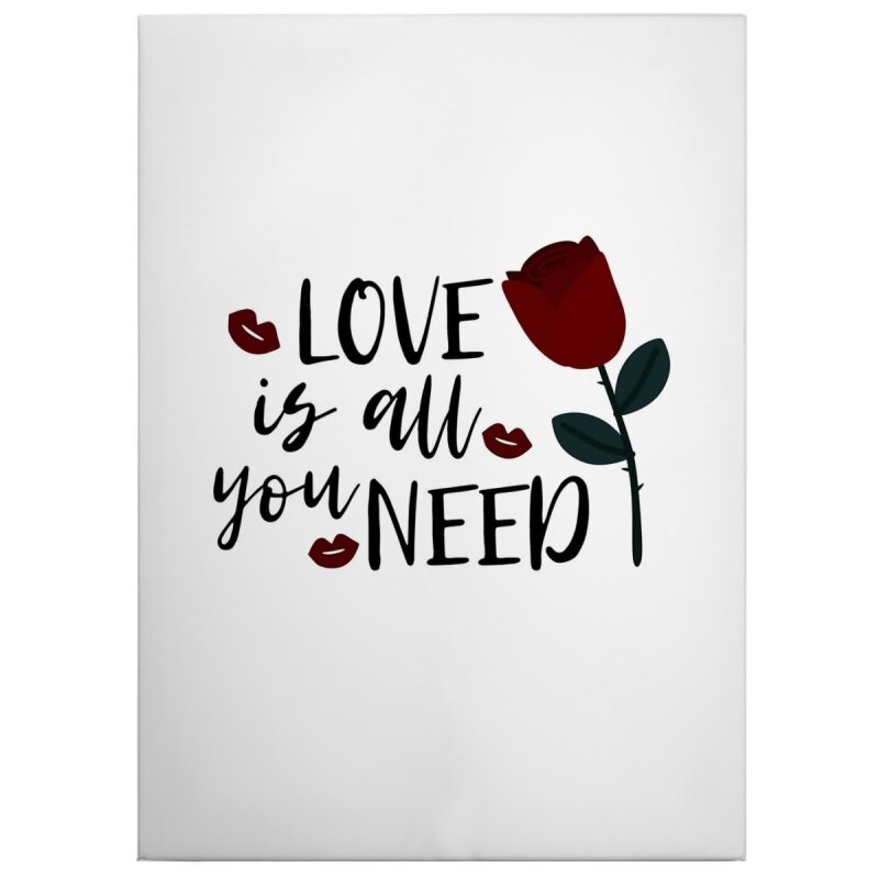 A.S. Création Leinwandbild All you need Größe 50cm x 70cm