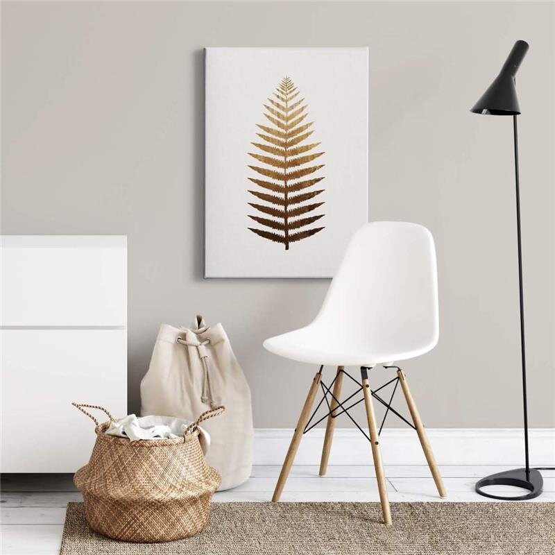 A.S. Création Leinwandbild Golden Fern Größe 50cm x 70cm