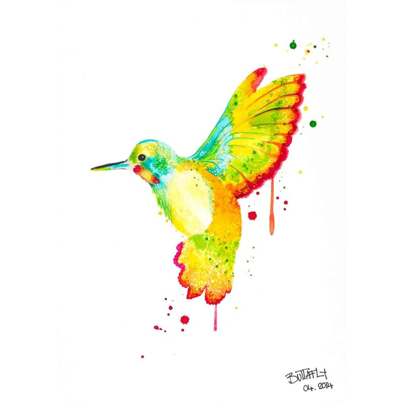 A.S. Création Leinwandbild Hummingbird Größe 50cm x 70cm