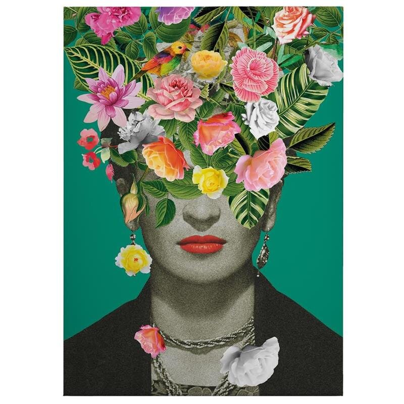 A.S. Création Leinwandbild Frida Floral Größe 50cm x 70cm