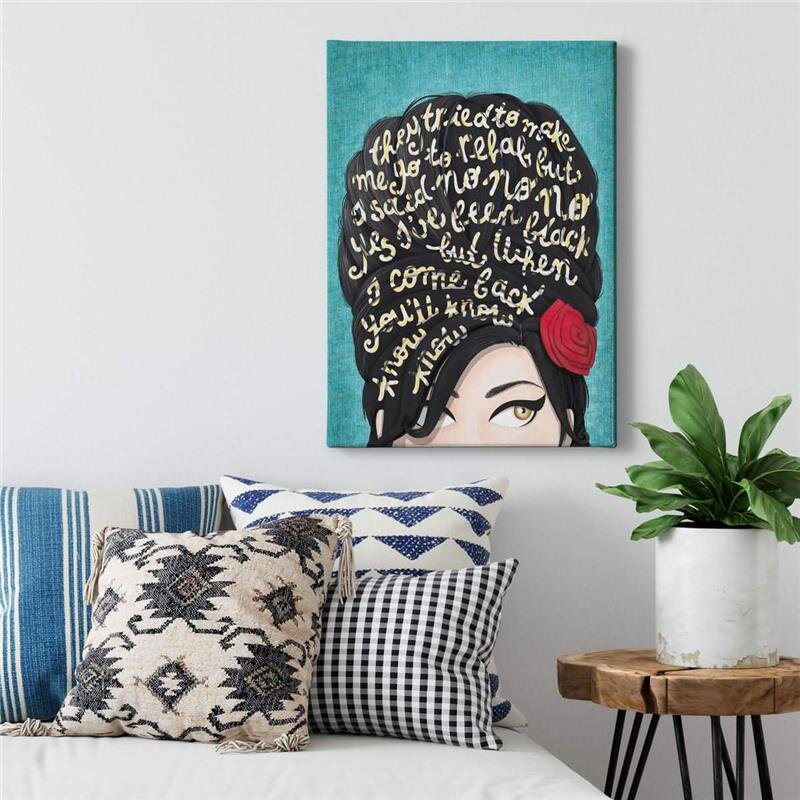 A.S. Création Leinwandbild Amy Winehouse Größe 50cm x 70cm