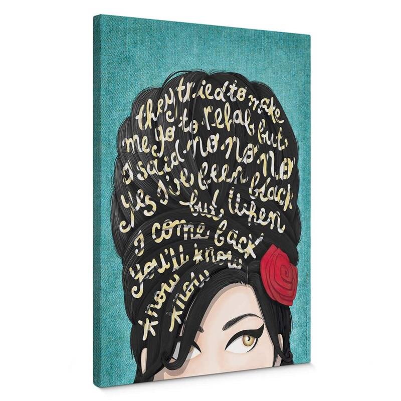 A.S. Création Leinwandbild Amy Winehouse Größe 50cm x 70cm