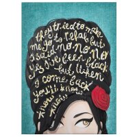A.S. Cr&eacute;ation Leinwandbild Amy Winehouse...