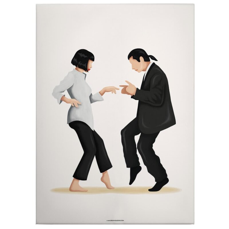 A.S. Création Leinwandbild Pulp Fiction Größe 50cm x 70cm