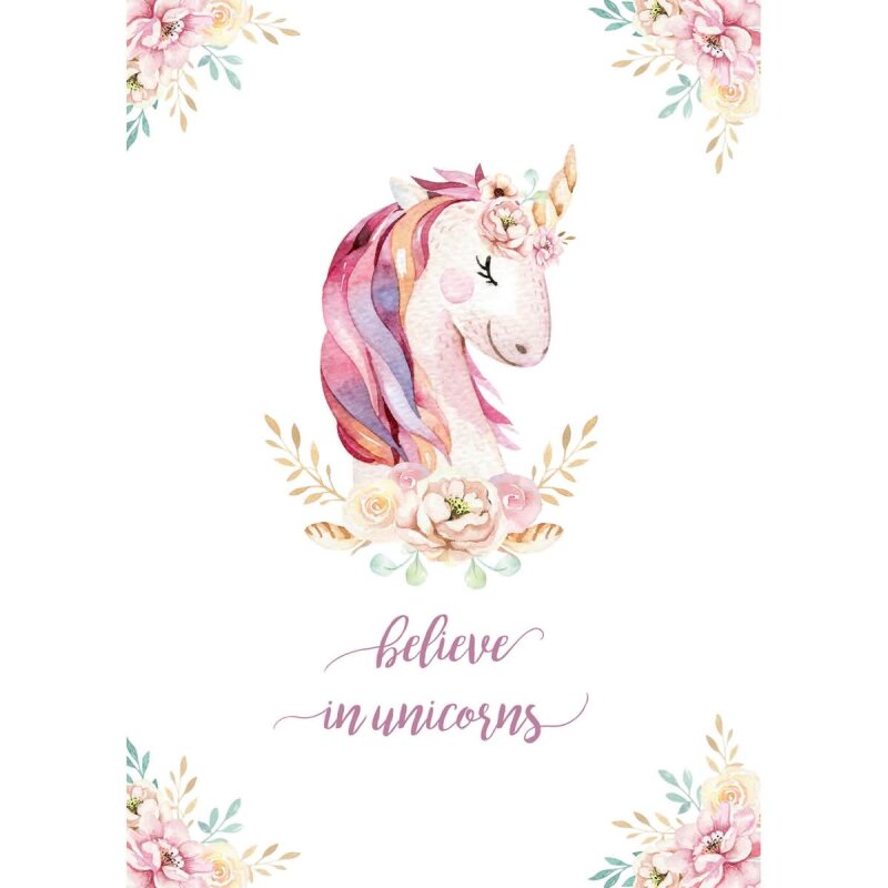 A.S. Création Leinwandbild Unicorns Größe 50cm x 70cm