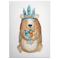 A.S. Cr&eacute;ation Leinwandbild Hippy Bear...