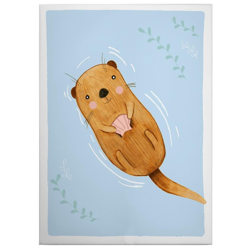 A.S. Création Leinwandbild Otter Größe 50cm x 70cm