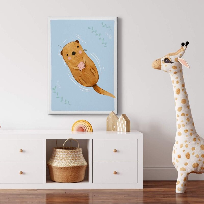 A.S. Création Leinwandbild Otter Größe 50cm x 70cm