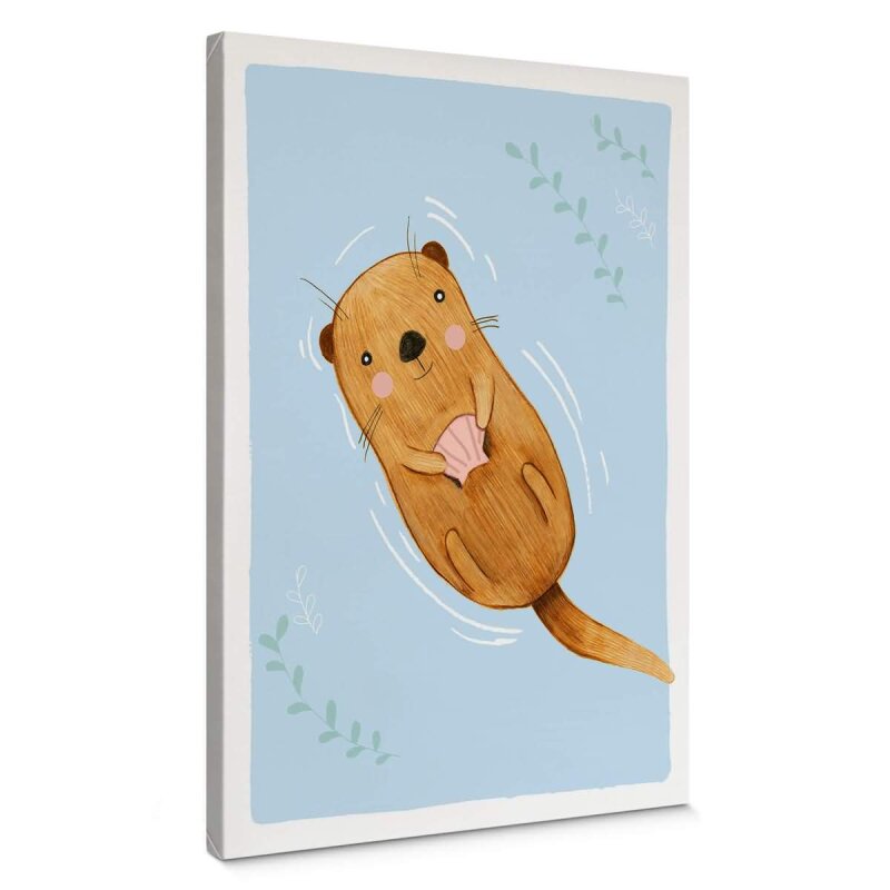 A.S. Création Leinwandbild Otter Größe 50cm x 70cm