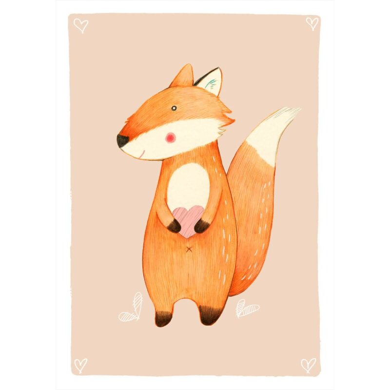 A.S. Création Leinwandbild Fox Größe 50cm x 70cm