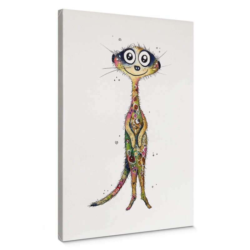 A.S. Création Leinwandbild Meerkat Größe 50cm x 70cm