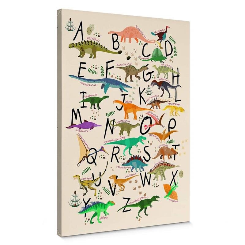 A.S. Création Leinwandbild DinosaurAlphab Größe 50cm x 70cm