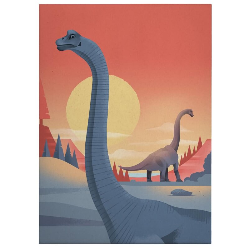 A.S. Création Leinwandbild Brachiosaurus Größe 50cm x 70cm