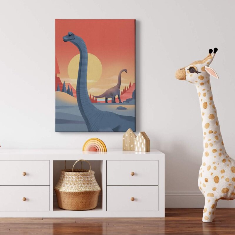 A.S. Création Leinwandbild Brachiosaurus Größe 50cm x 70cm
