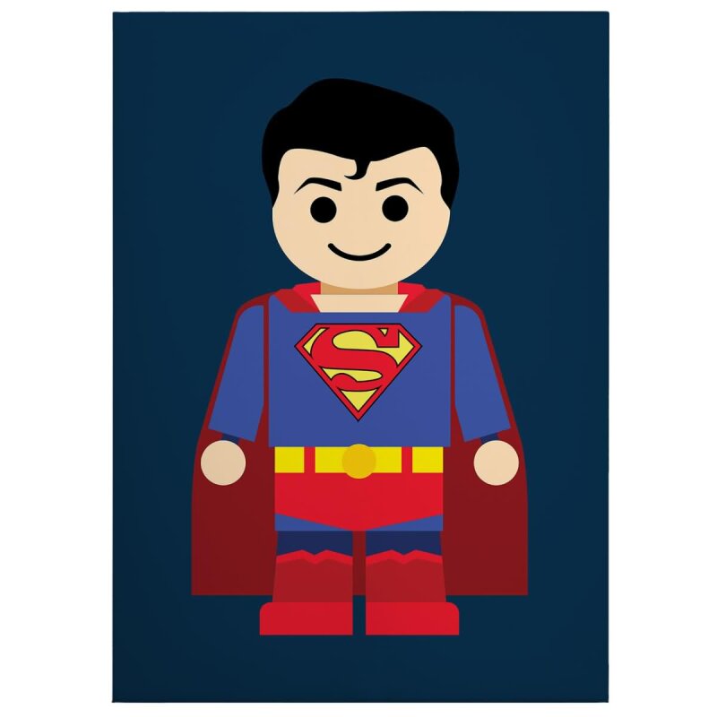 A.S. Création Leinwandbild Superman toy Größe 50cm x 70cm
