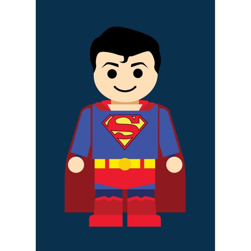 A.S. Création Leinwandbild Superman toy Größe 50cm x 70cm