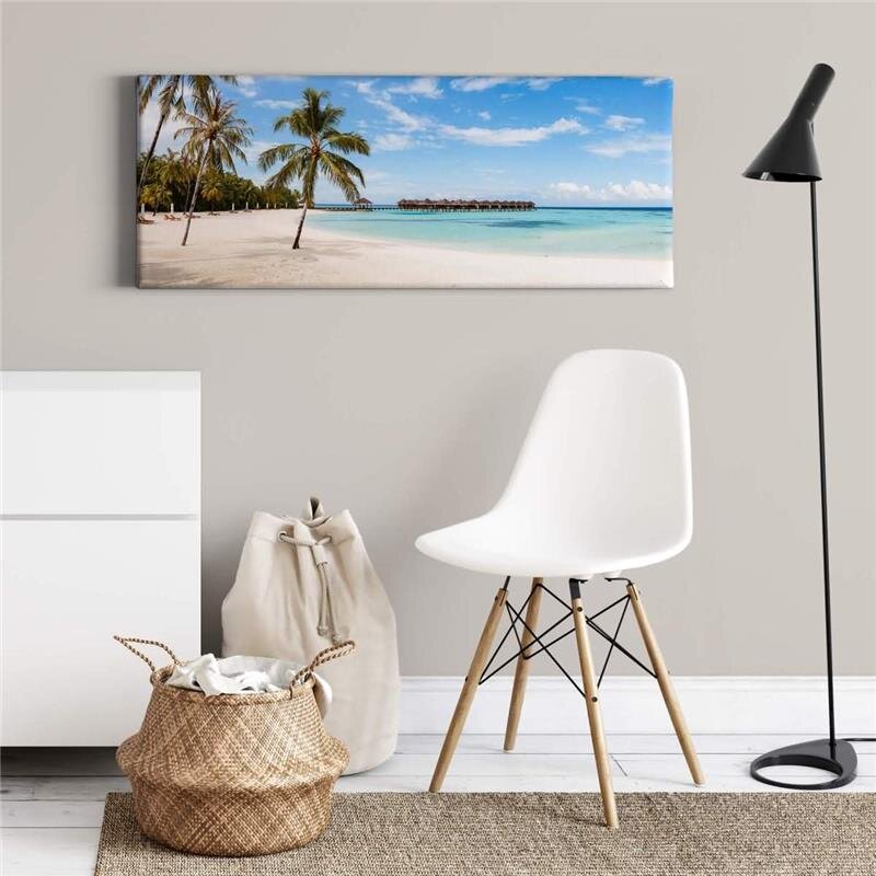 A.S. Création Leinwandbild Maldives Größe 100cm x 40cm