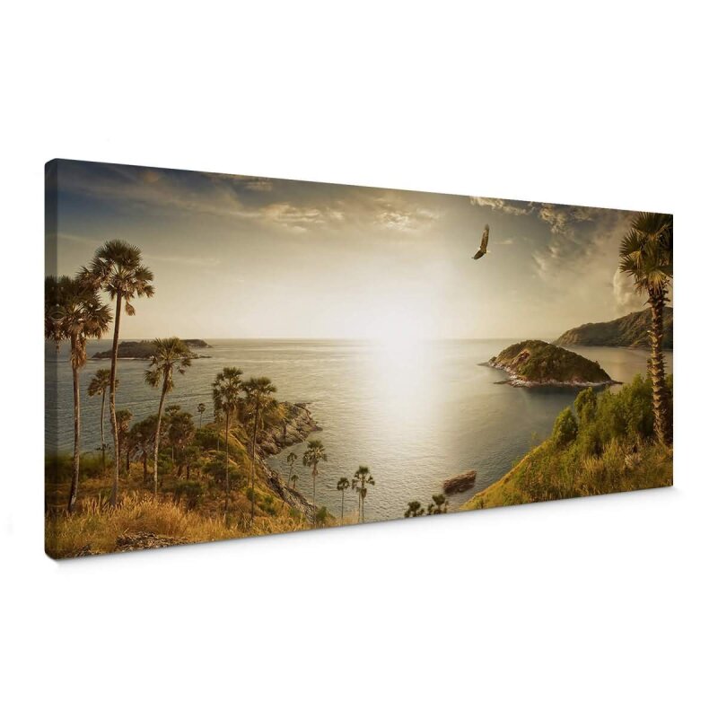A.S. Création Leinwandbild SunsetParadise Größe 100cm x 40cm