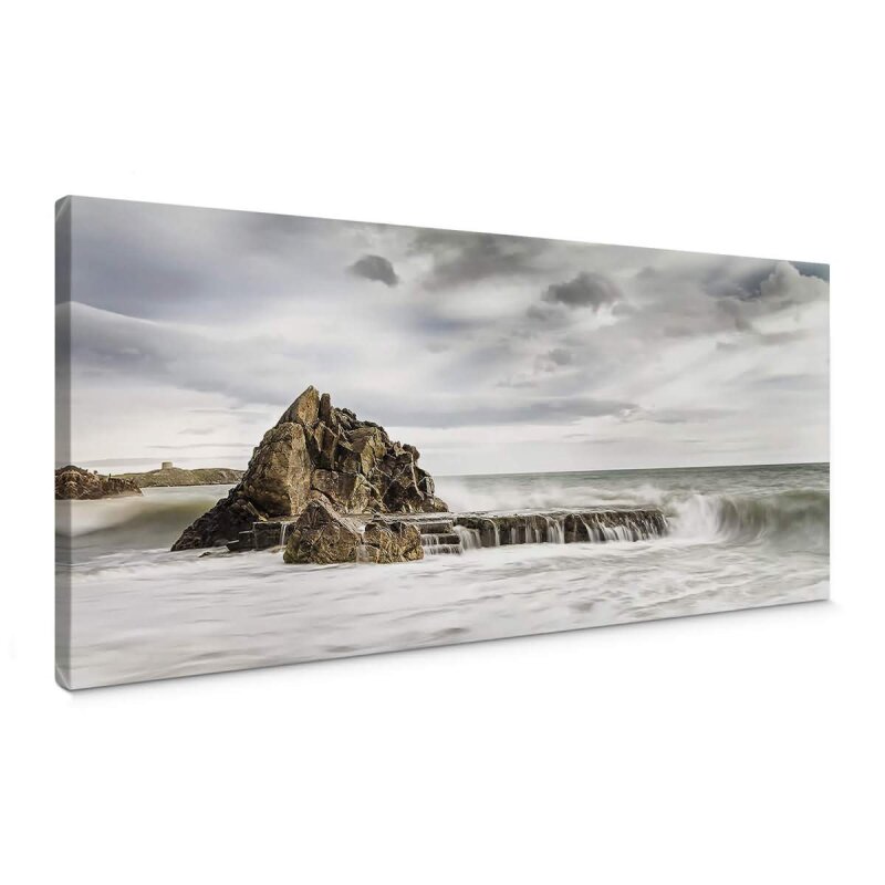 A.S. Création Leinwandbild RockInTheSurf Größe 100cm x 40cm