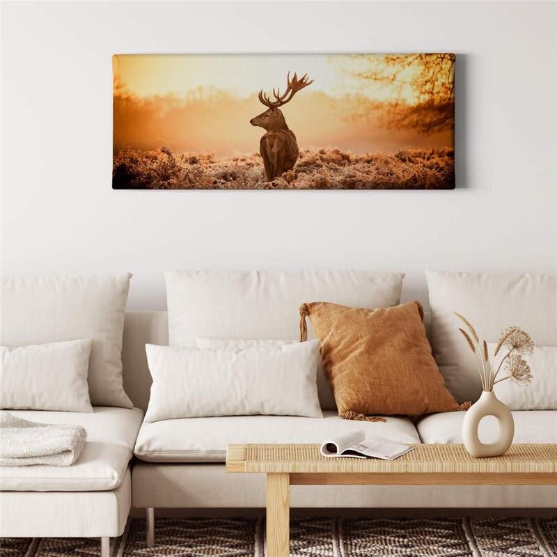 A.S. Création Leinwandbild Majestic Deer Größe 100cm x 40cm