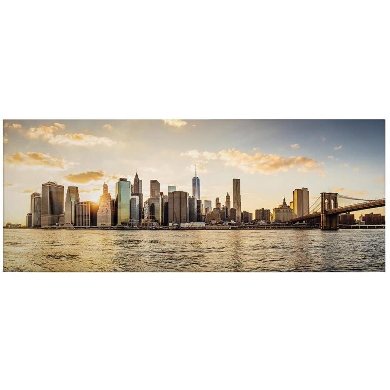 A.S. Création Leinwandbild SundownManhatt Größe 100cm x 40cm