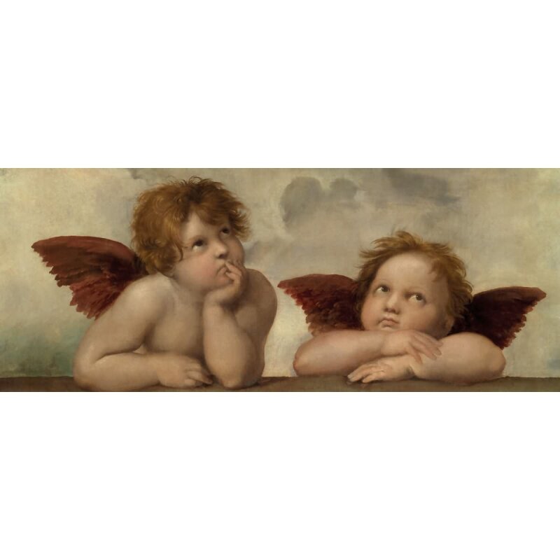 A.S. Création Leinwandbild Two Angels Größe 100cm x 40cm