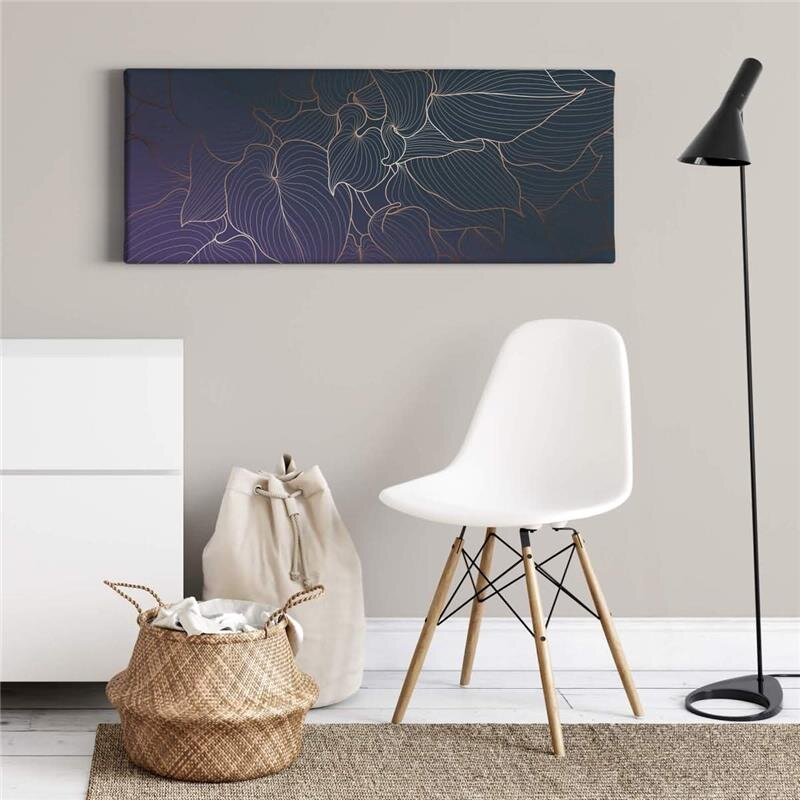 A.S. Création Leinwandbild Floral line Größe 100cm x 40cm