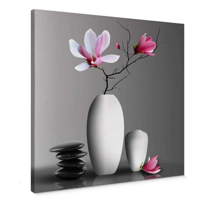 A.S. Création Leinwandbild Magnolia Größe 50cm x 50cm