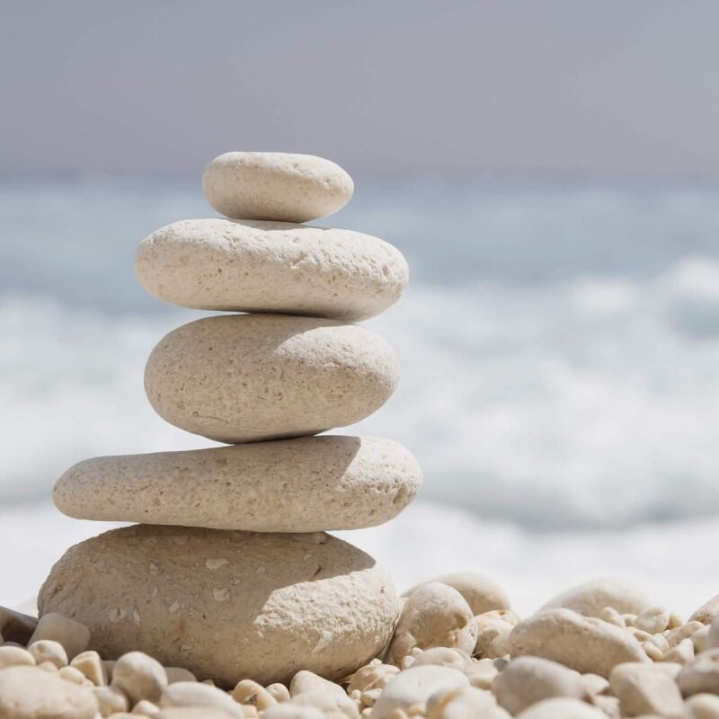 A.S. Création Leinwandbild Stones Größe 50cm x 50cm