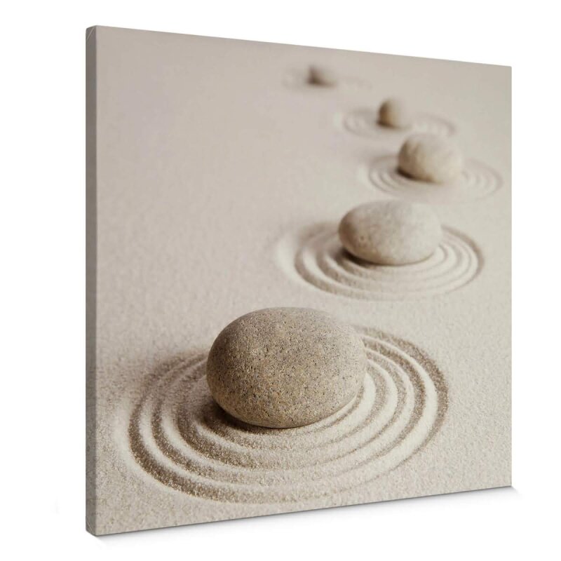A.S. Création Leinwandbild Zen garden Größe 50cm x 50cm
