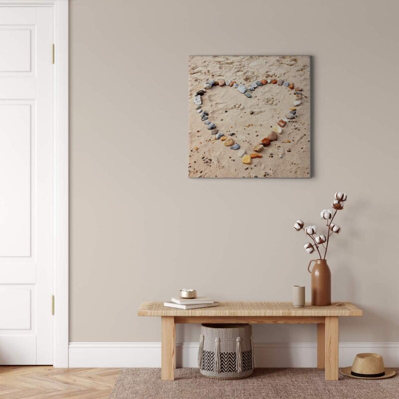 A.S. Création Leinwandbild Love beach Größe 50cm x 50cm