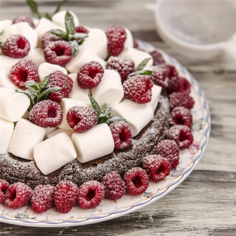 A.S. Création Leinwandbild Raspberries Größe 50cm x 50cm