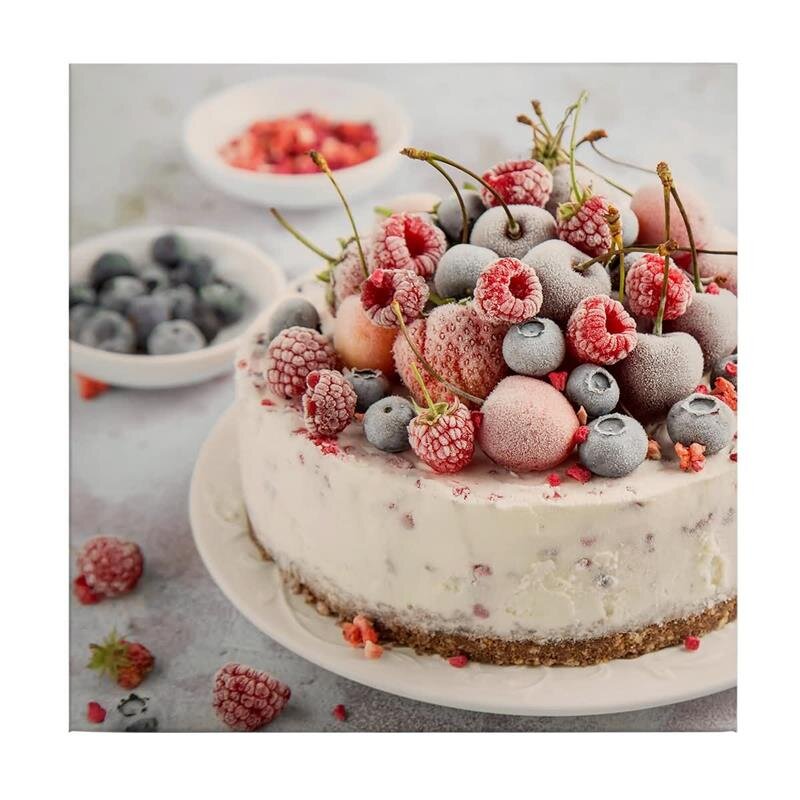 A.S. Création Leinwandbild PieWithBerries Größe 50cm x 50cm