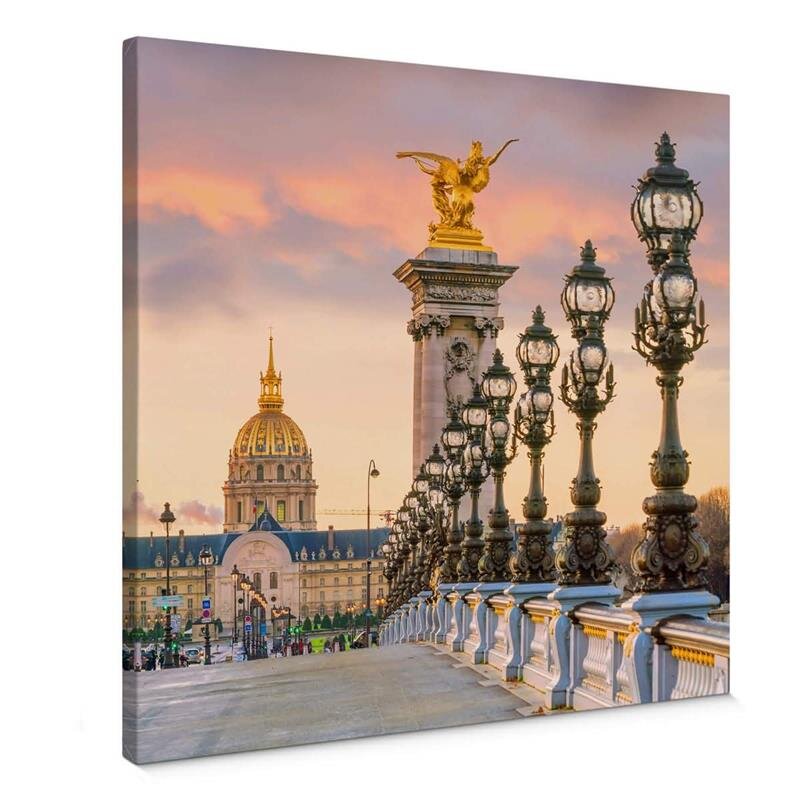 A.S. Création Leinwandbild Pont Alexandre Größe 50cm x 50cm