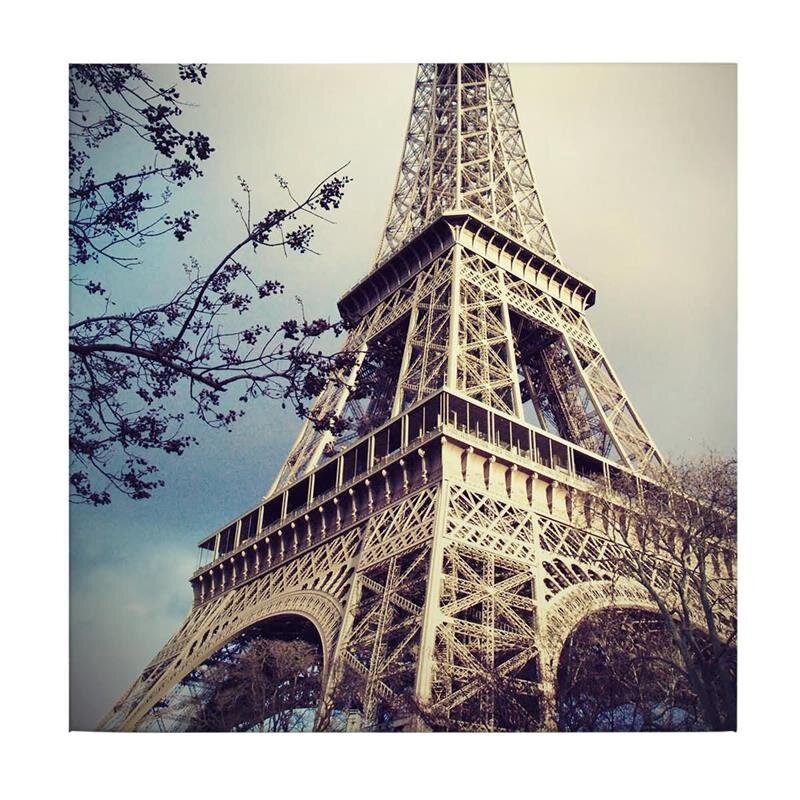 A.S. Création Leinwandbild Eiffel Tower Größe 50cm x 50cm
