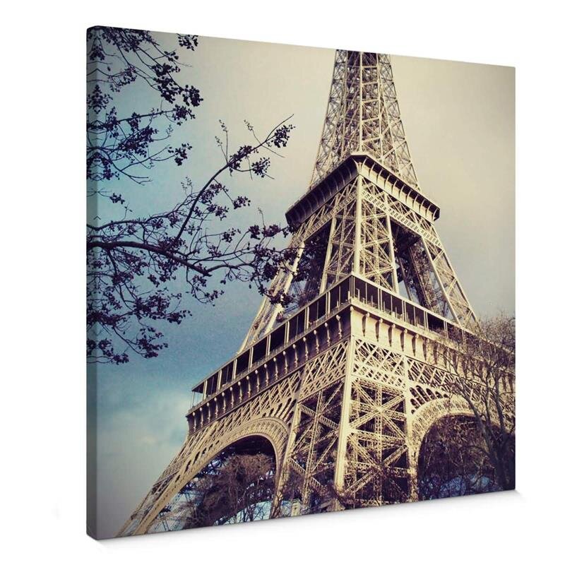 A.S. Création Leinwandbild Eiffel Tower Größe 50cm x 50cm