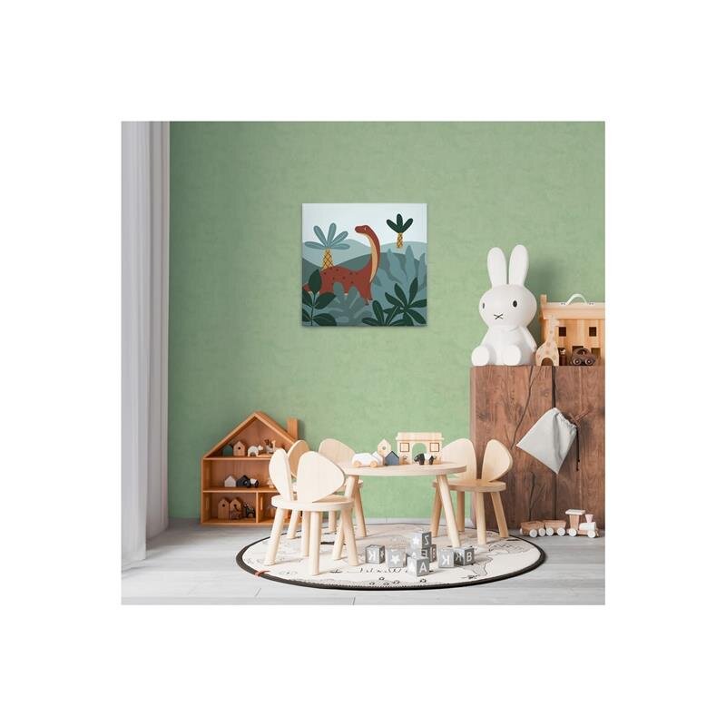 A.S. Création Leinwandbild Dino Delight Größe 60cm x 60cm