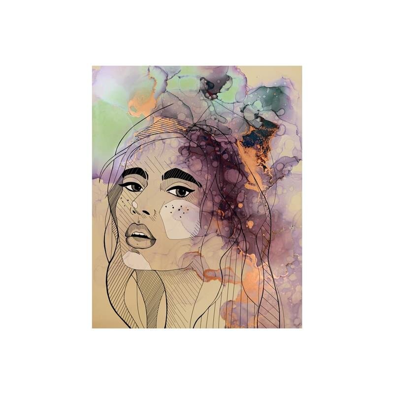 A.S. Création Leinwandbild Lady 2 Größe 40cm x 50cm